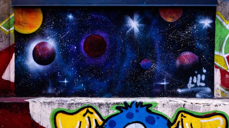 Photo Colorful mural
