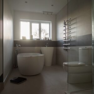 Photo "What Are the Challenges and Solutions for Designing a Functional and Stylish Bathroom?"
